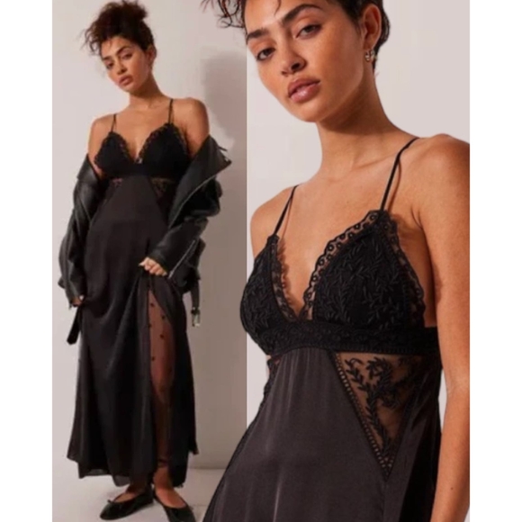 Free People Morning Glory Slip Dress L - Picture 1 of 7